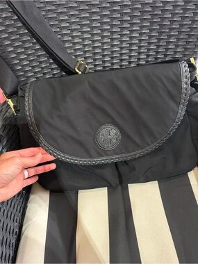 Tory Burch Black Travel Bag with Gold Hardware